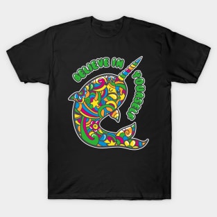 Narwhal Believes in You T-Shirt